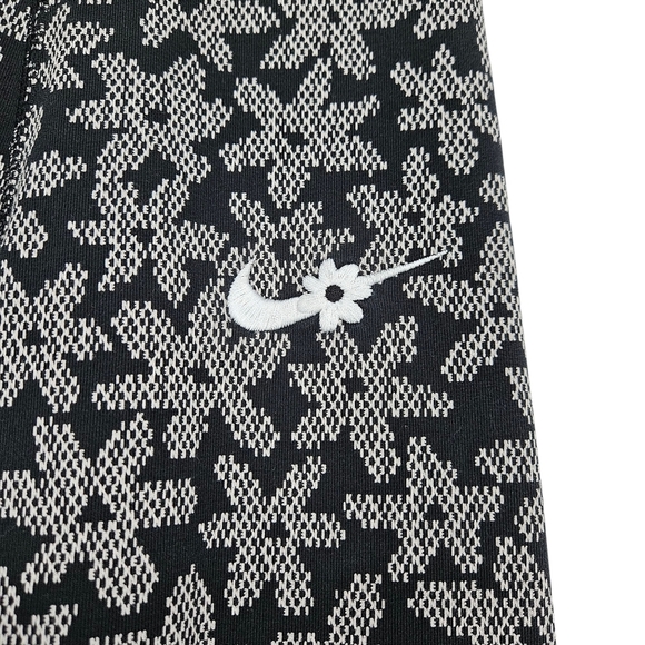 Nike Athletic Legging Black Daisy Floral High Rise Pull On Workout XS - Picture 3 of 7